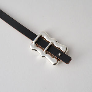 未使用タグ付き A VACATION RIBBON シルバーバックル ベルト A VACATION - 未使用タグ付き A VACATION RIBBON シルバーバックル