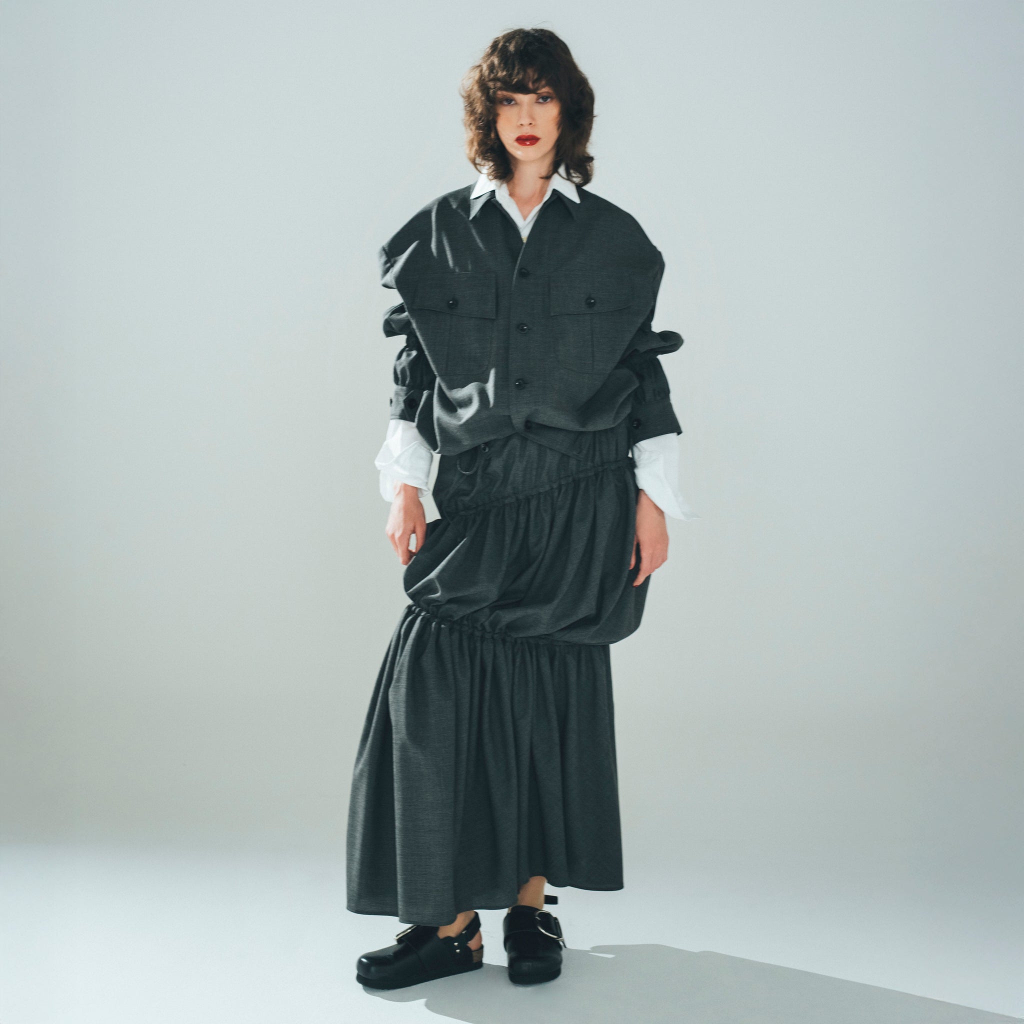 Gather GATHER SKIRT(A521) – A VACATION